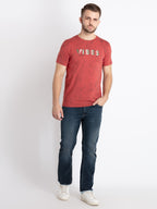 Mens Printed Round Neck T-Shirt