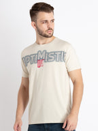 Mens Printed Round Neck T-Shirt
