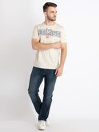 Mens Printed Round Neck T-Shirt