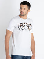 Mens Printed Round Neck T-Shirt