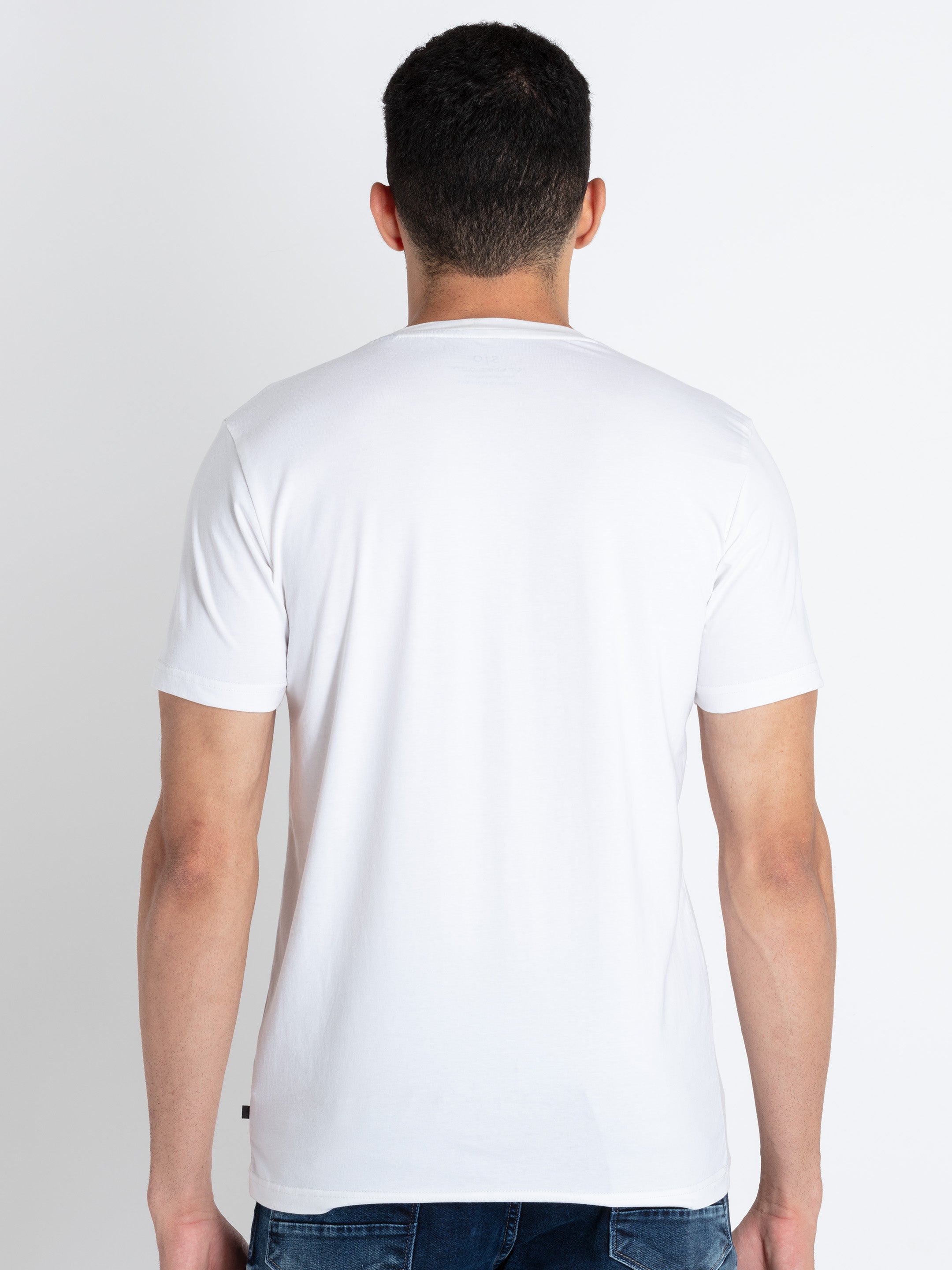 Mens Printed Round Neck T-Shirt