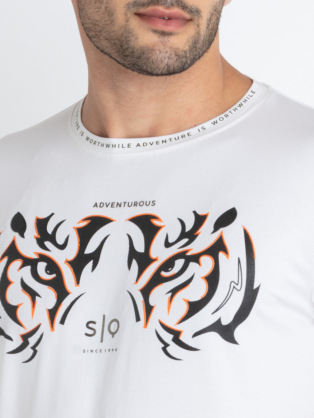 Mens Printed Round Neck T-Shirt