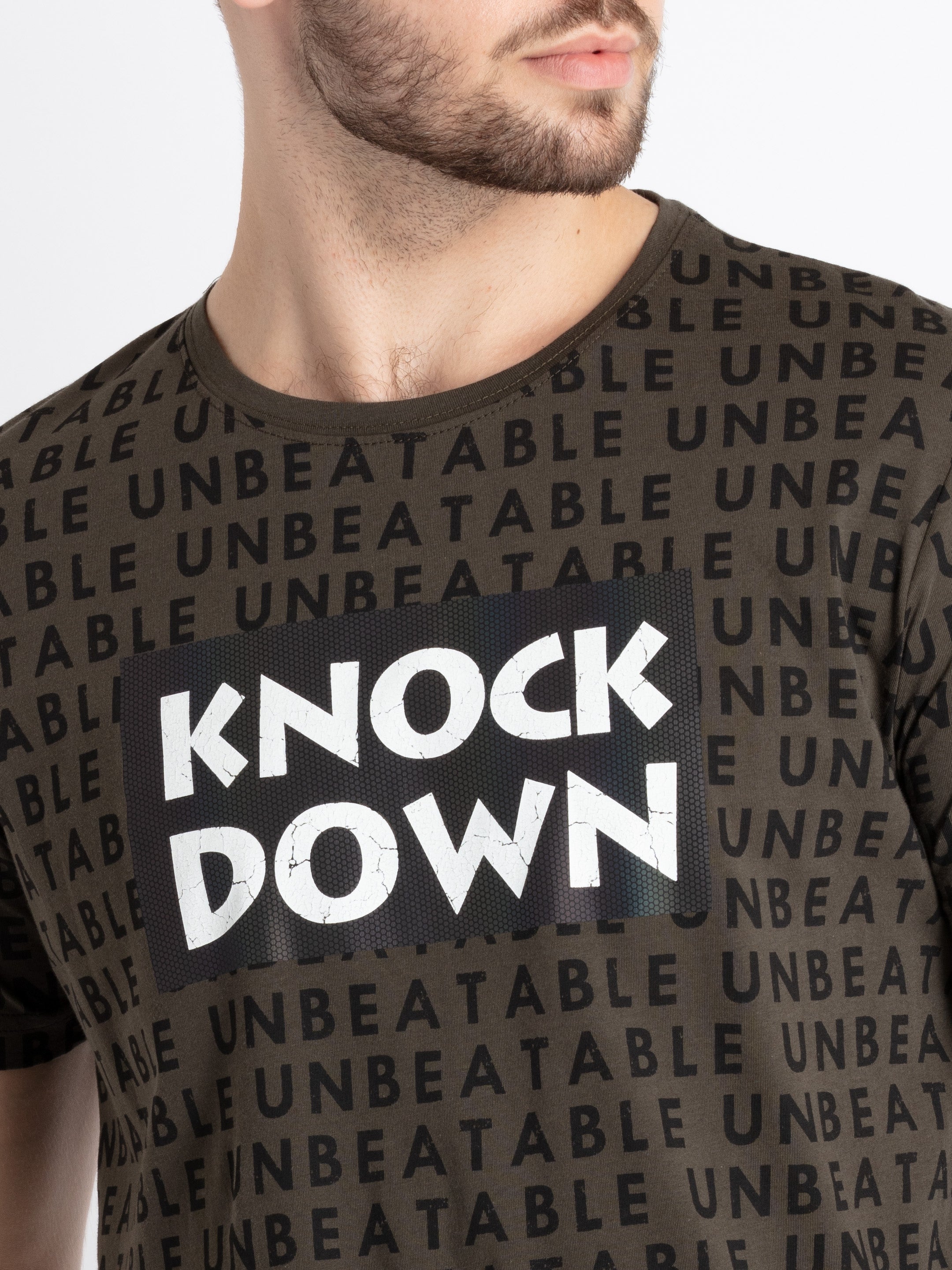 Mens Printed Round Neck T-Shirt