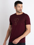 Mens Printed Round Neck T-Shirt