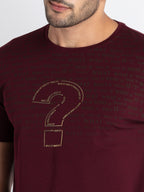 Mens Printed Round Neck T-Shirt