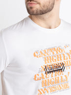 Mens Printed Round Neck T-Shirt