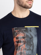 Mens Printed Round Neck T-Shirt