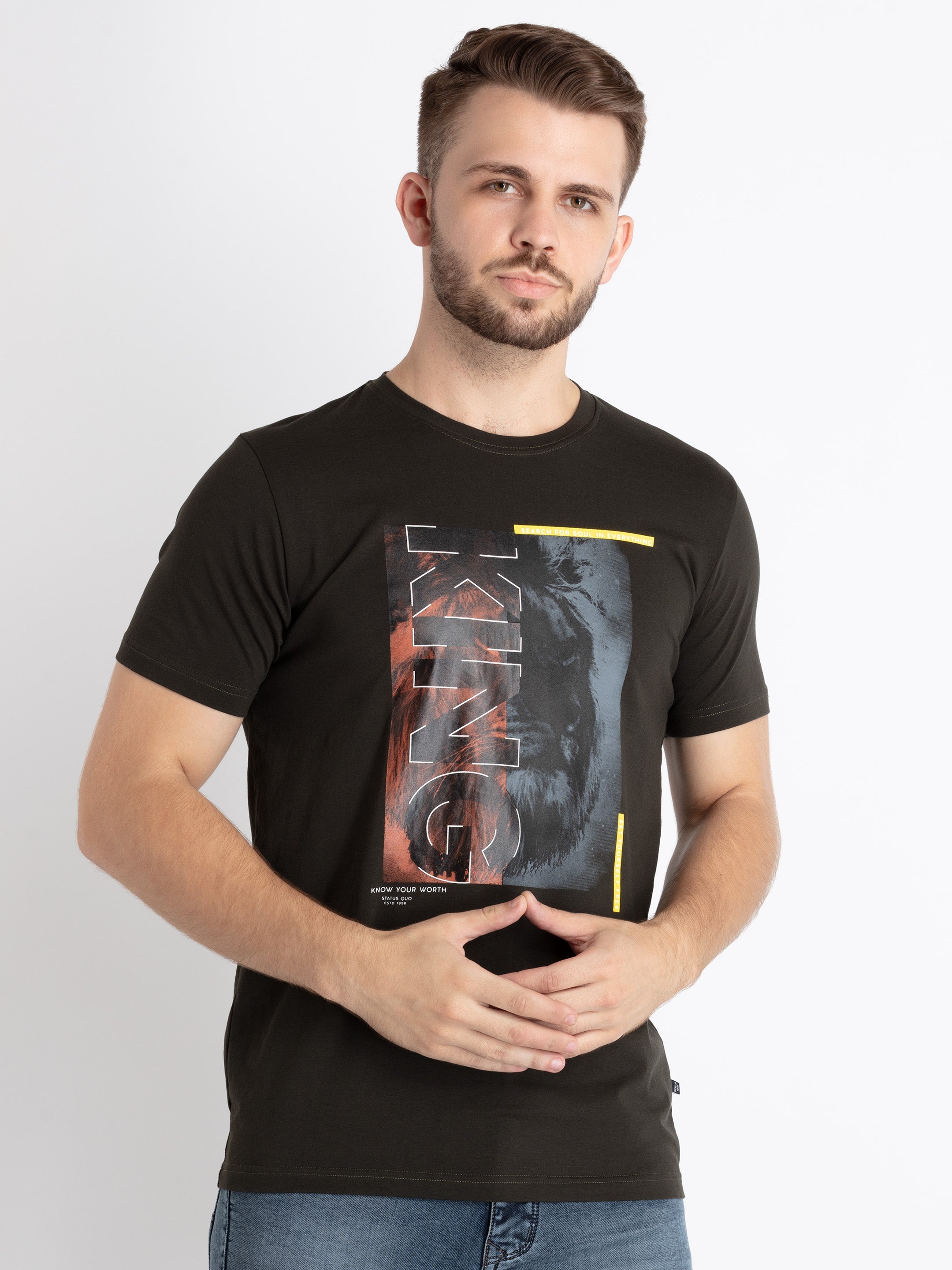 Status Quo |Men's Printed T-shirt - 3XL, 4XL, 5XL