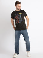 Mens Printed Round Neck T-Shirt
