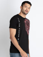 Mens Printed Round Neck T-Shirt