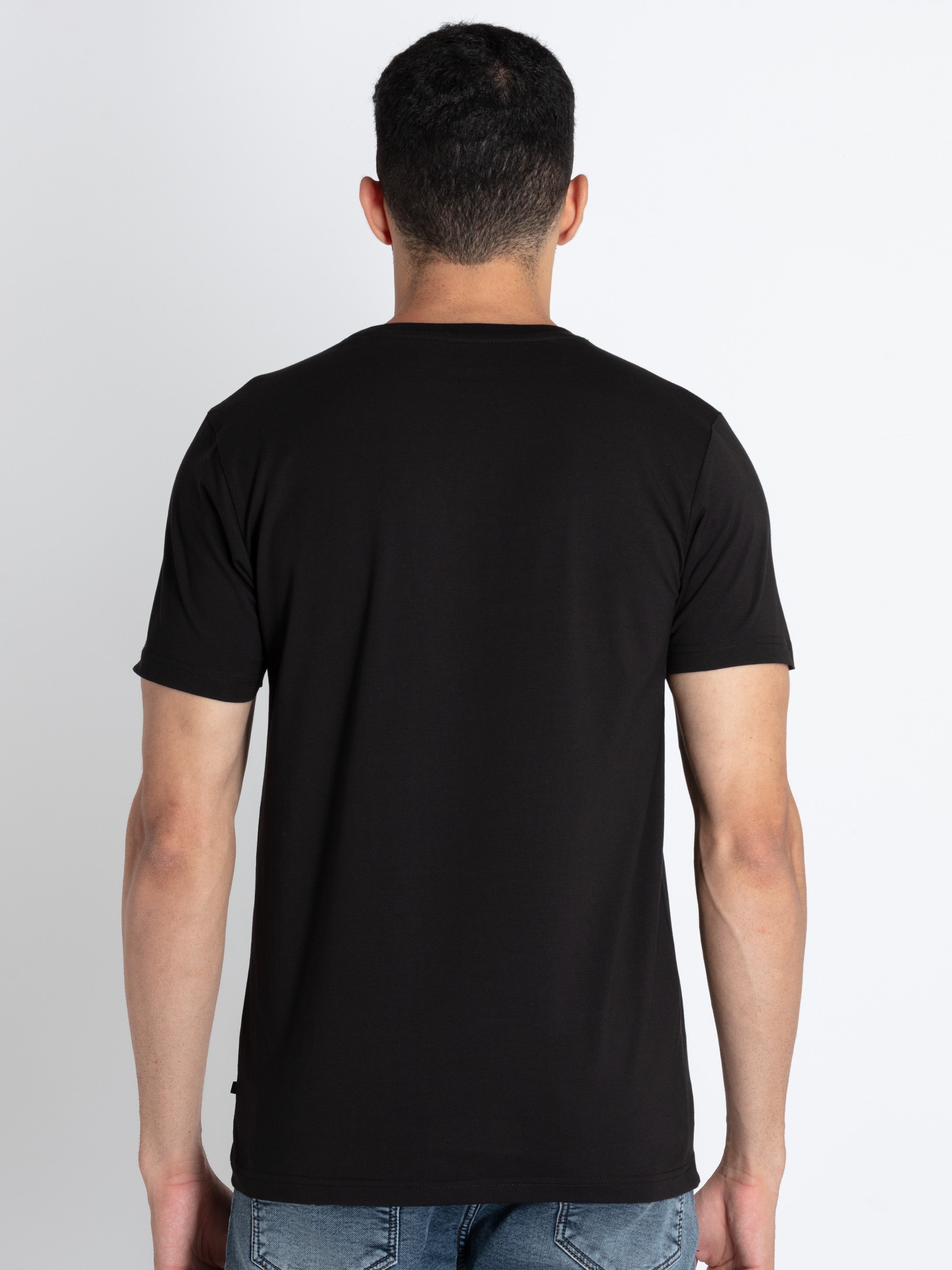 Mens Printed Round Neck T-Shirt