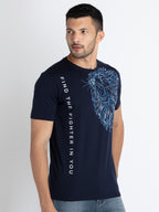 Mens Printed Round Neck T-Shirt
