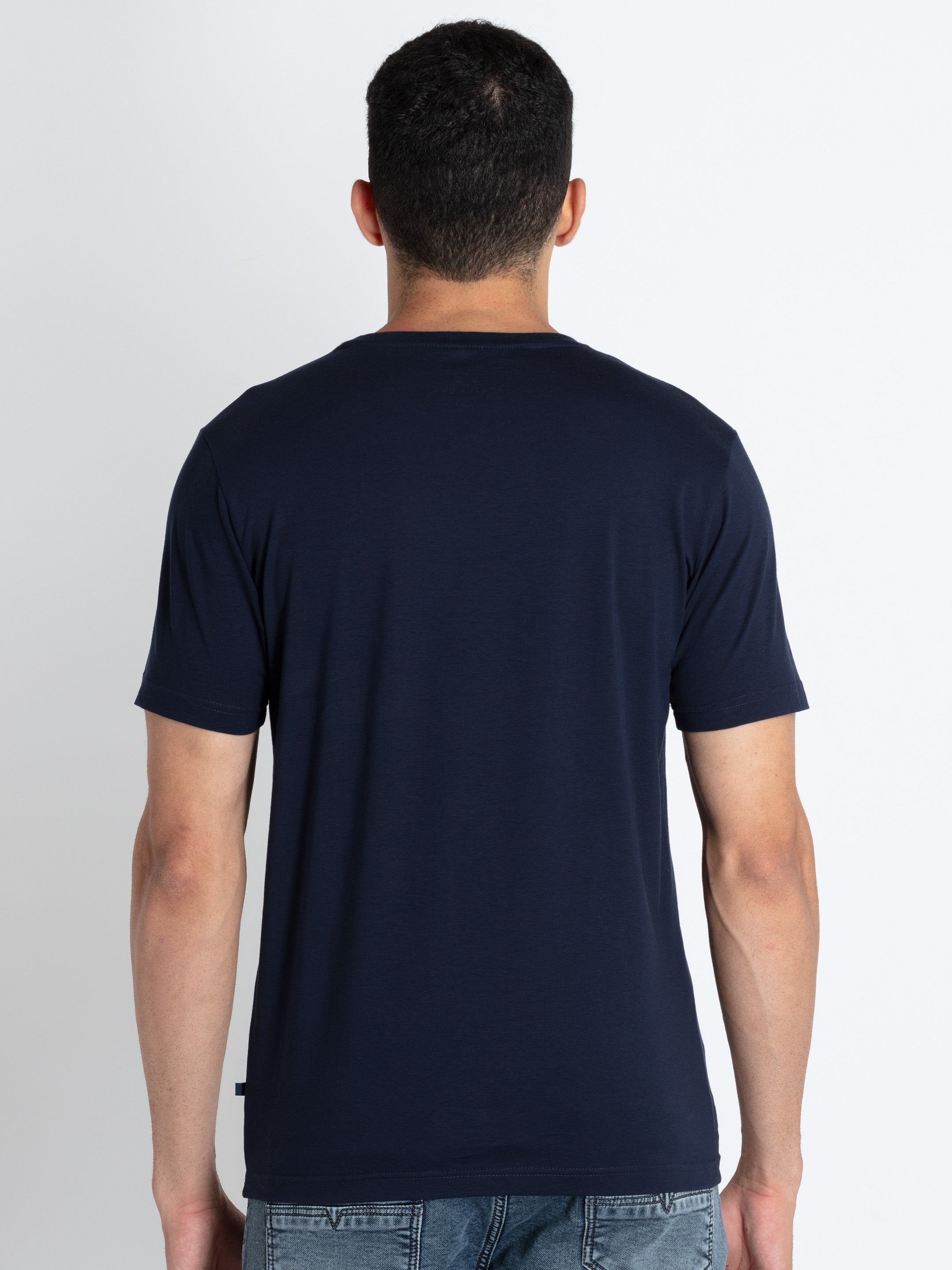 Mens Printed Round Neck T-Shirt