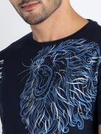 Mens Printed Round Neck T-Shirt