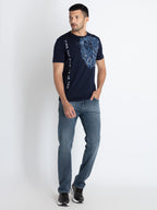 Mens Printed Round Neck T-Shirt