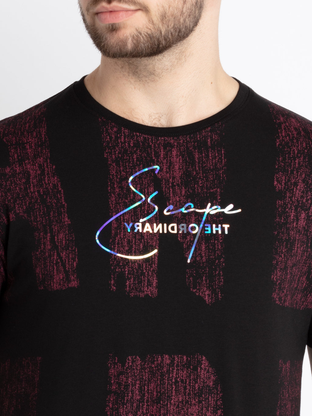 Mens Printed Round Neck T-Shirt