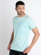 Mens Printed Round Neck T-Shirt