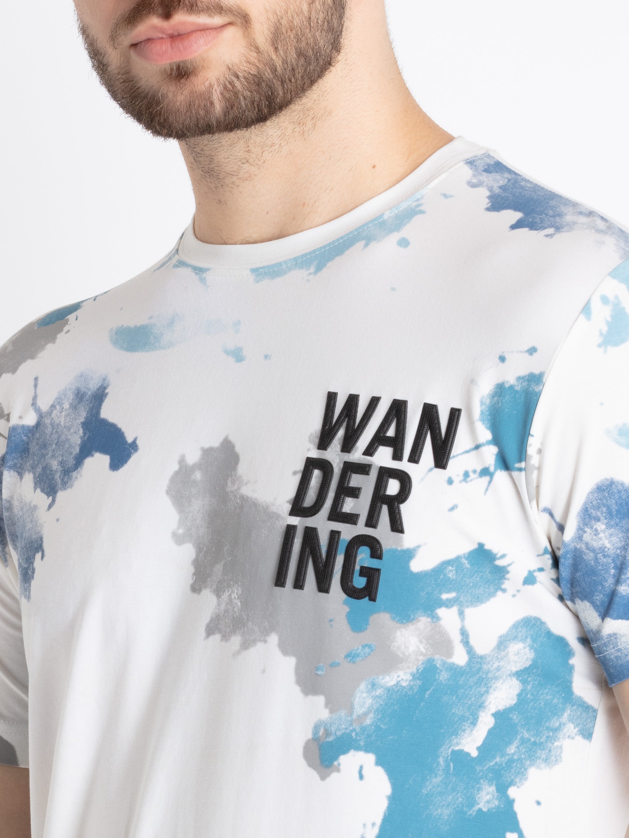Mens Printed Round Neck T-Shirt