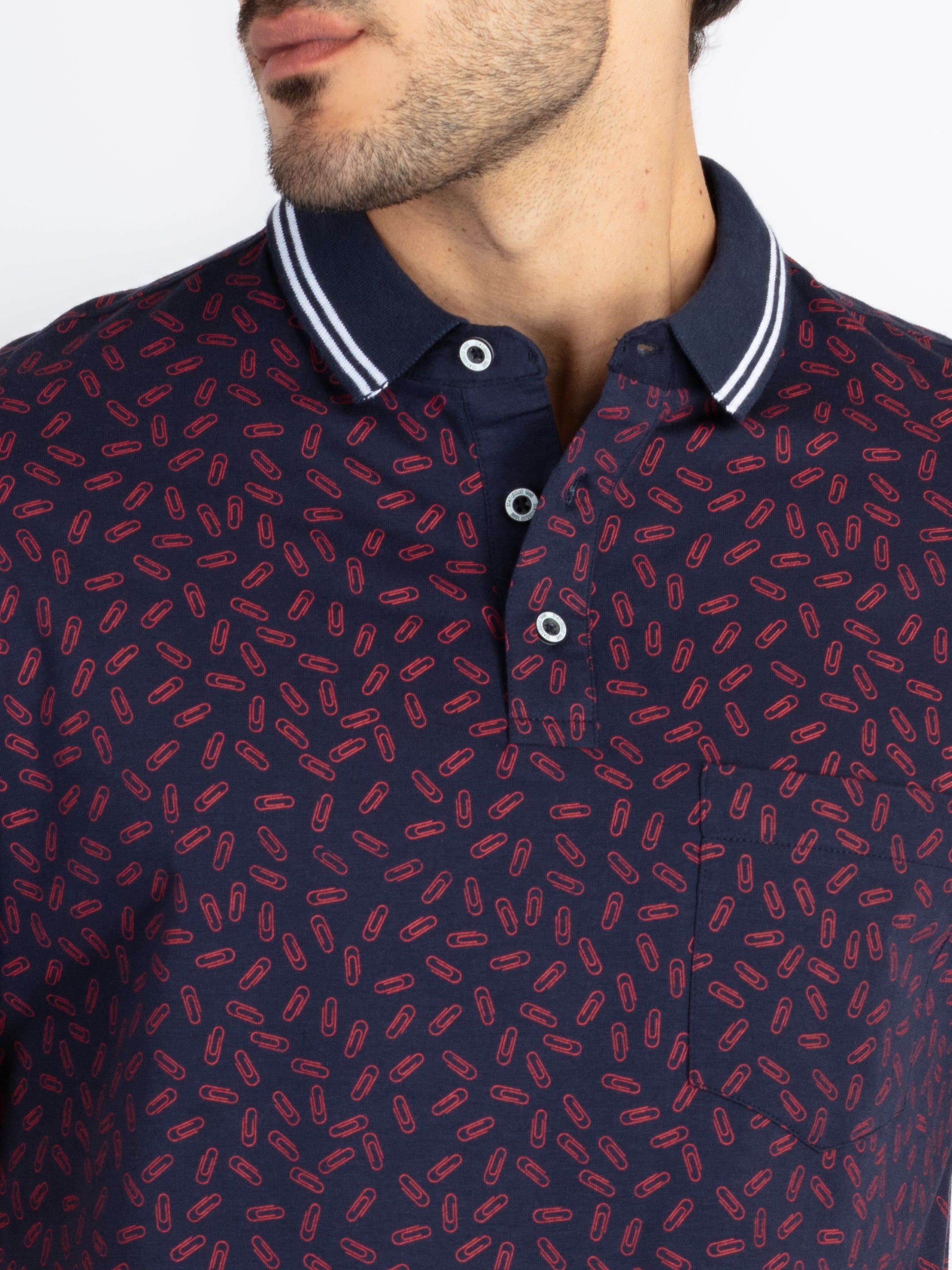 Mens All Over Printed Polo T-Shirt
