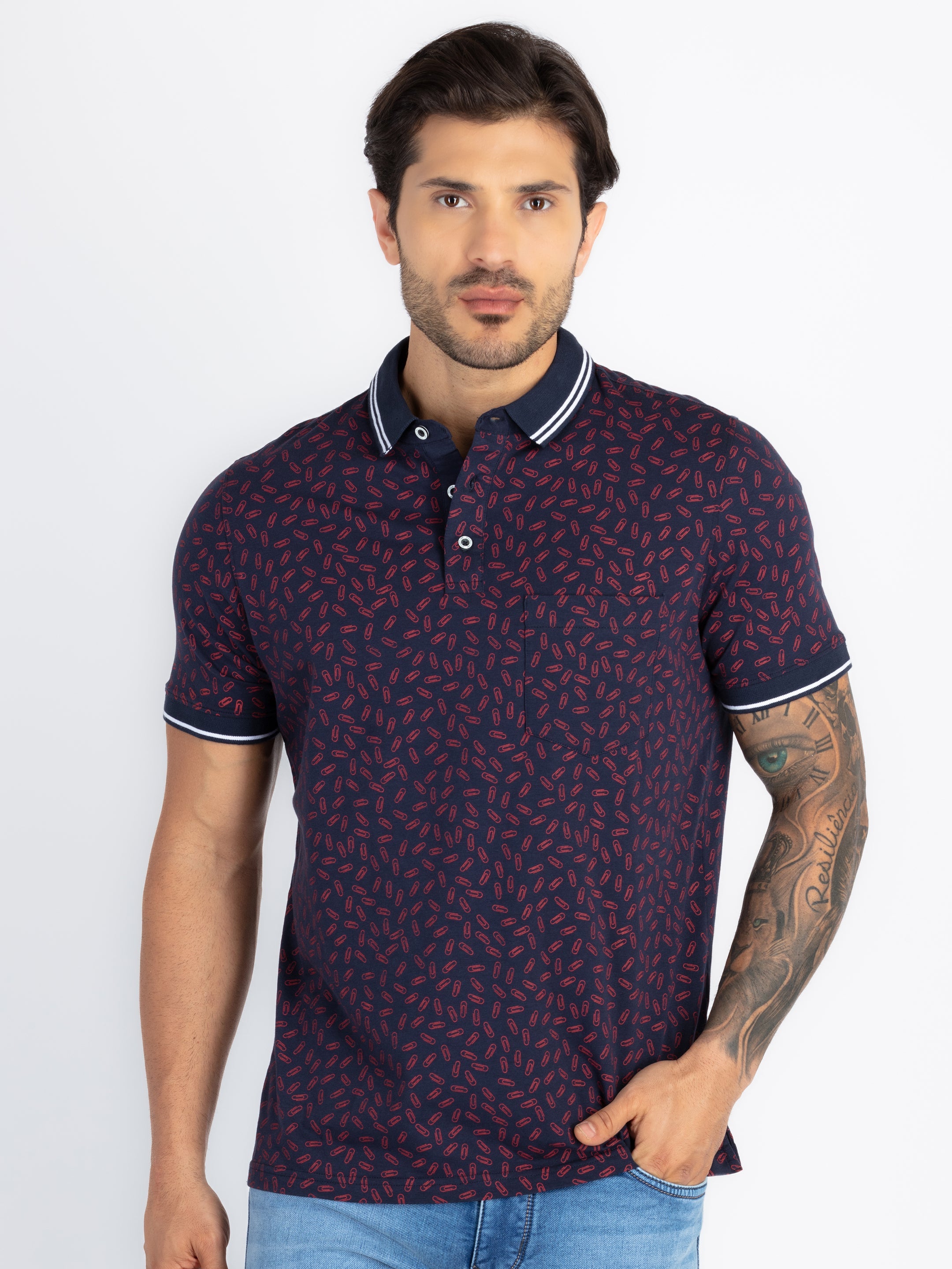 Status Quo |Men's Printed Polo T-shirt - S, M, L, XL, XXL