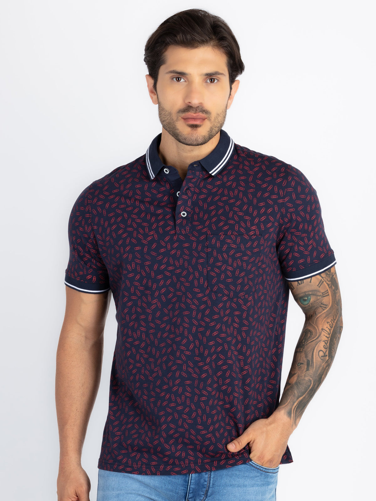 Status Quo |Men's Printed Polo T-shirt - S, M, L, XL, XXL