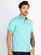 Mens All Over Printed Polo T-Shirt