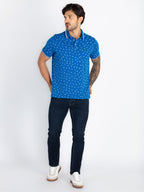 Mens All Over Printed Polo T-Shirt