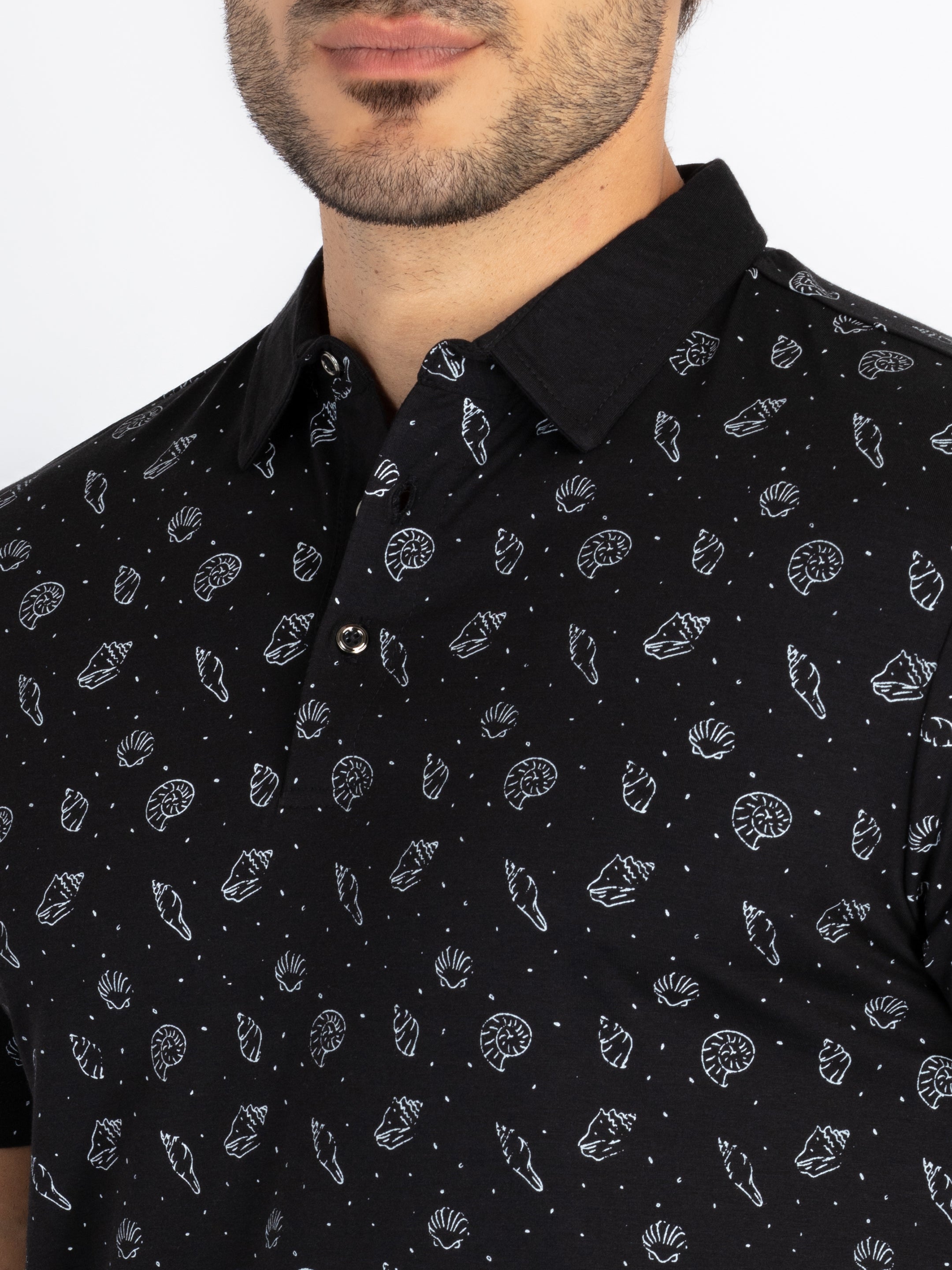 Mens All Over Printed Polo T-Shirt