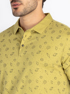 Mens All Over Printed Polo T-Shirt