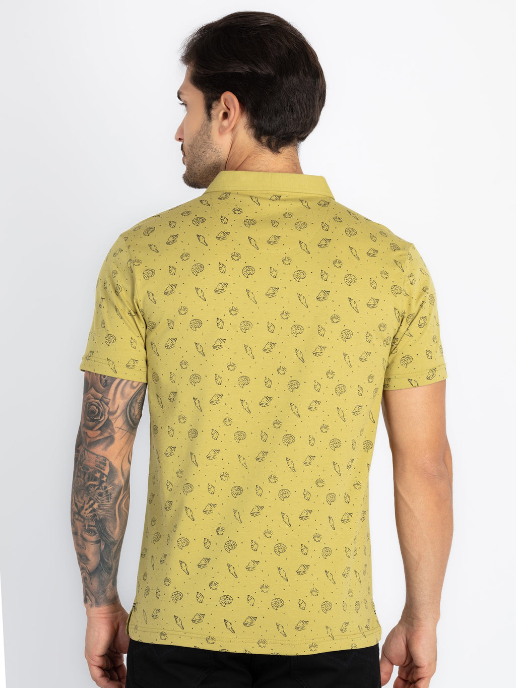 Mens All Over Printed Polo T-Shirt