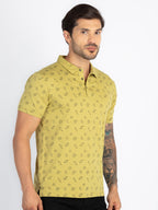 Mens All Over Printed Polo T-Shirt