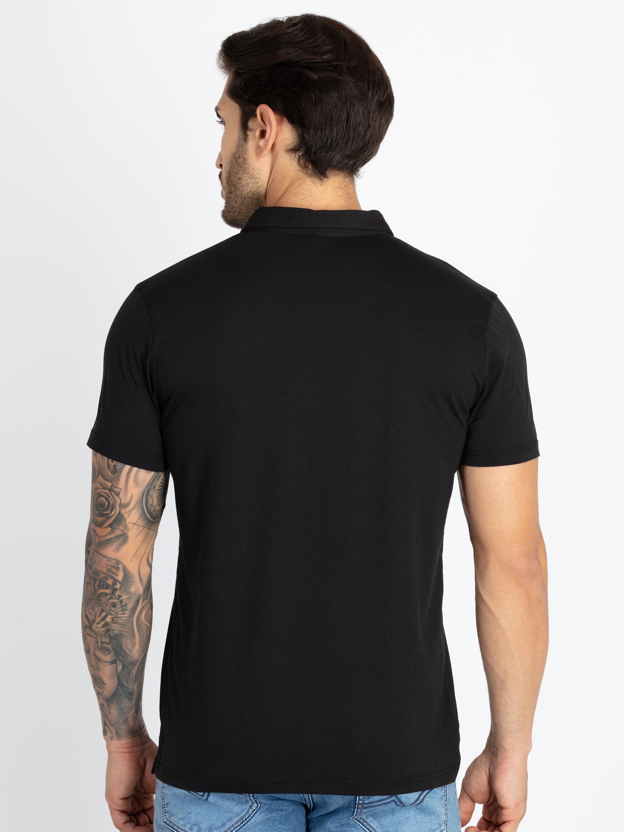 Mens Solid Polo T-Shirt