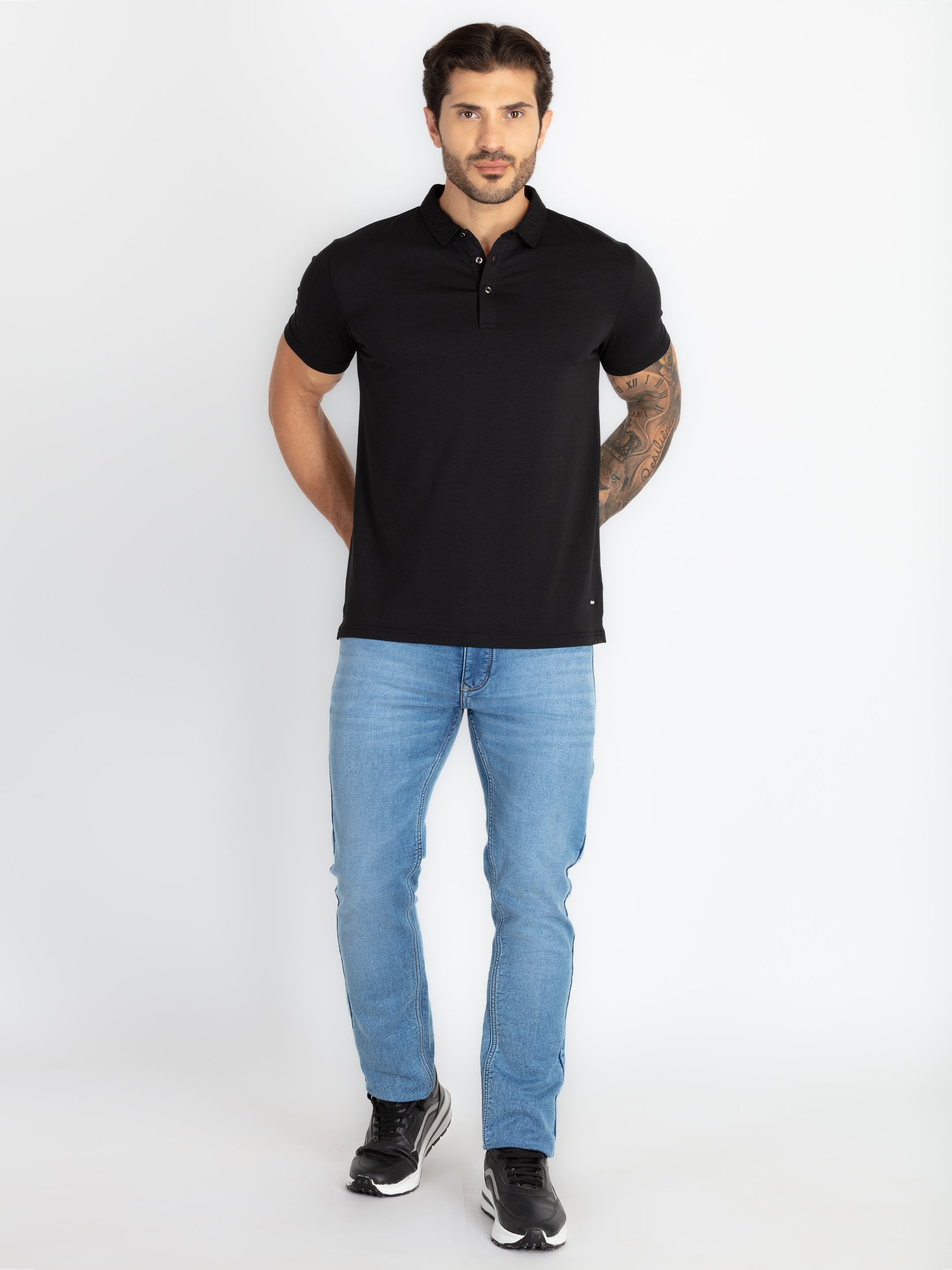 Mens Solid Polo T-Shirt