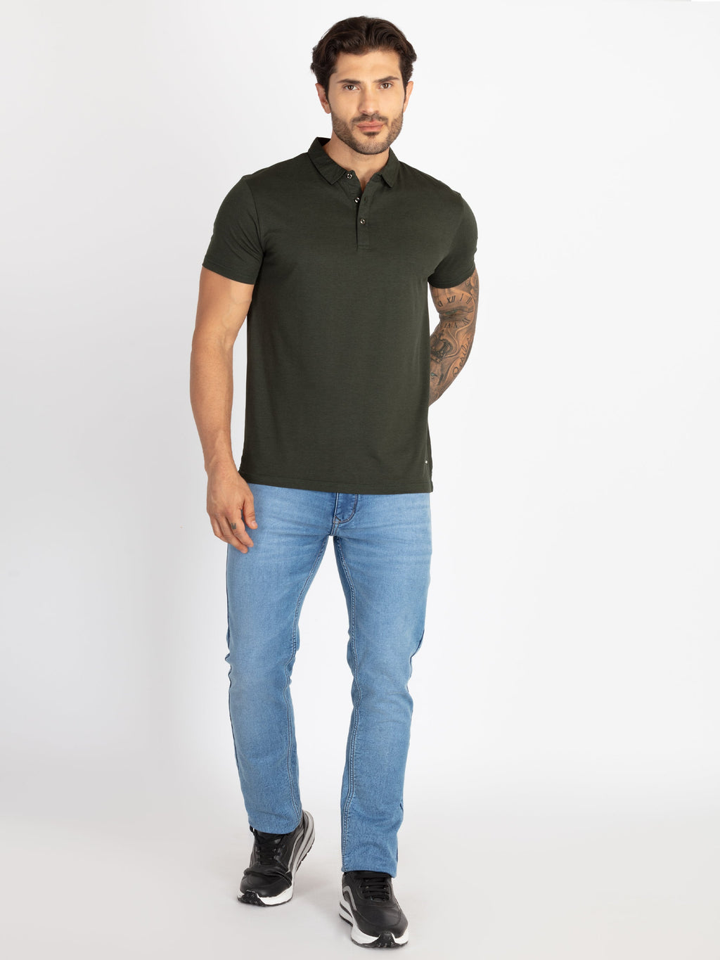 Mens Solid Polo T-Shirt