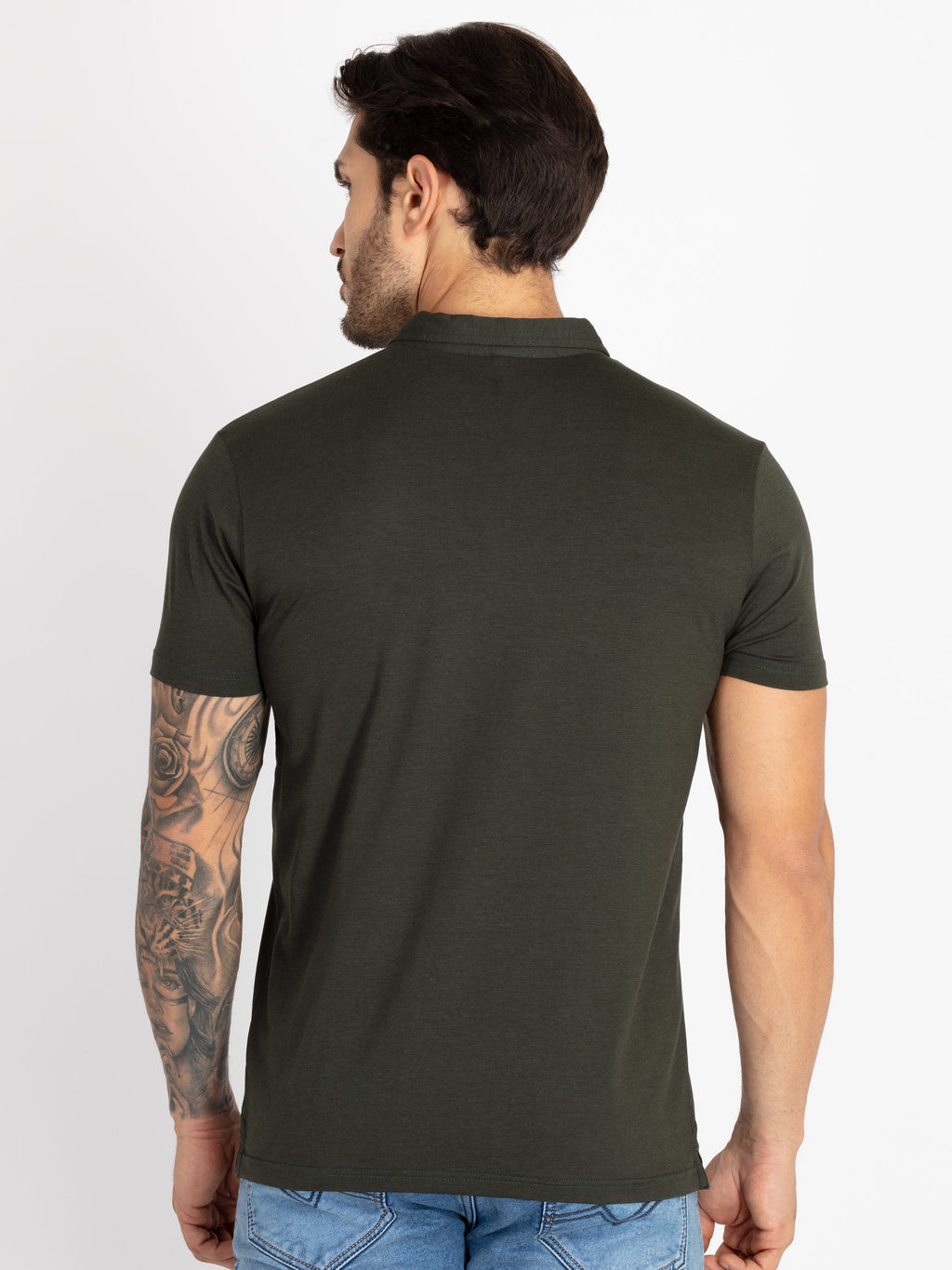 Mens Solid Polo T-Shirt