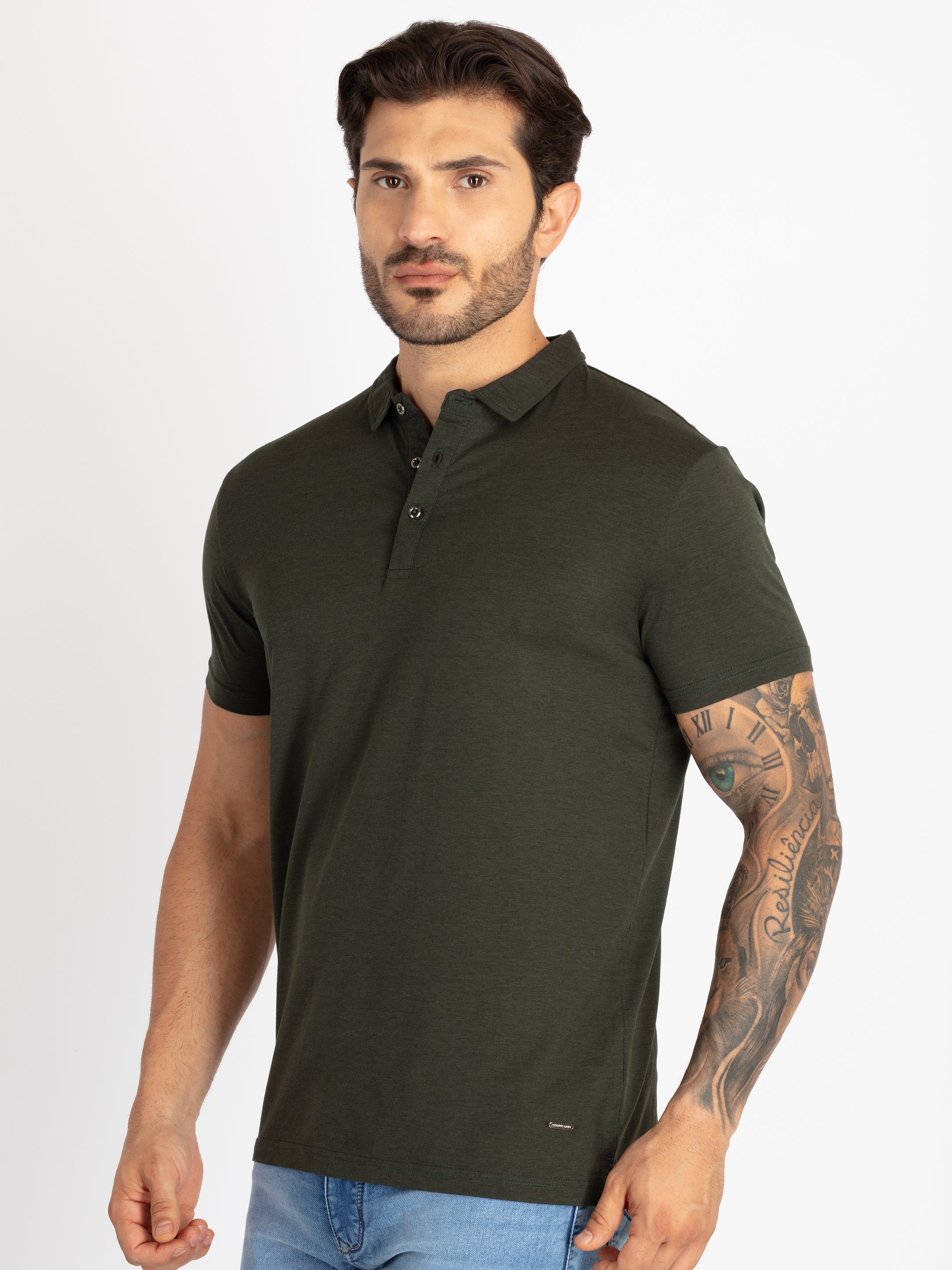 Mens Solid Polo T-Shirt