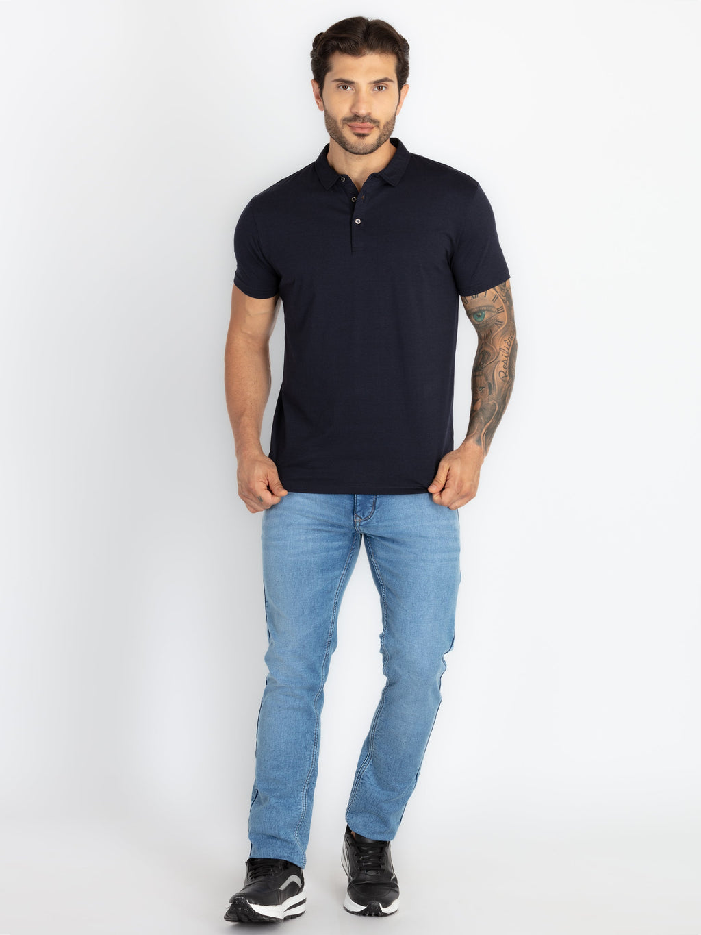 Mens Solid Polo T-Shirt