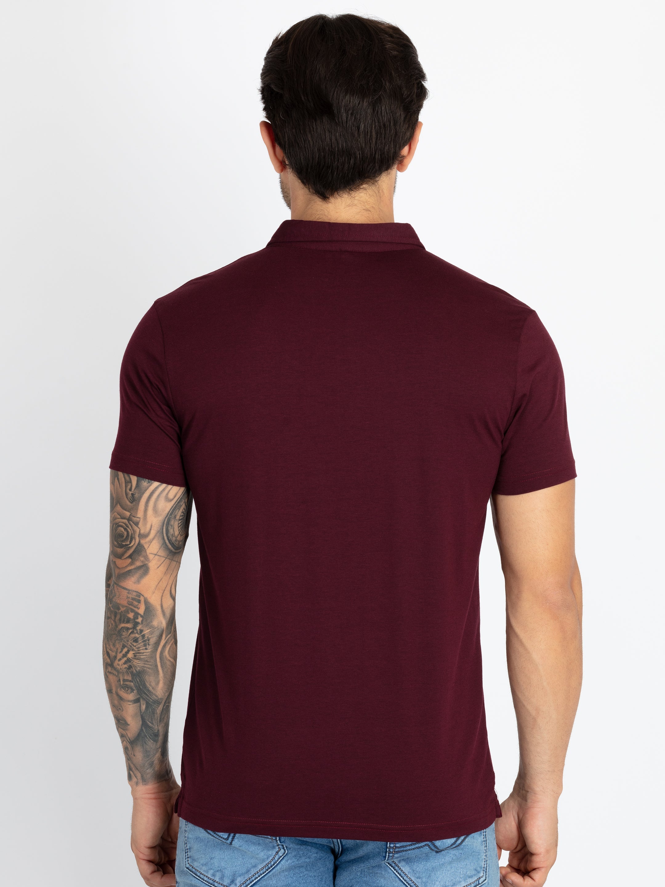 Mens Solid Polo T-Shirt