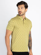 Mens All Over Printed Polo T-Shirt