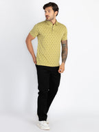 Mens All Over Printed Polo T-Shirt