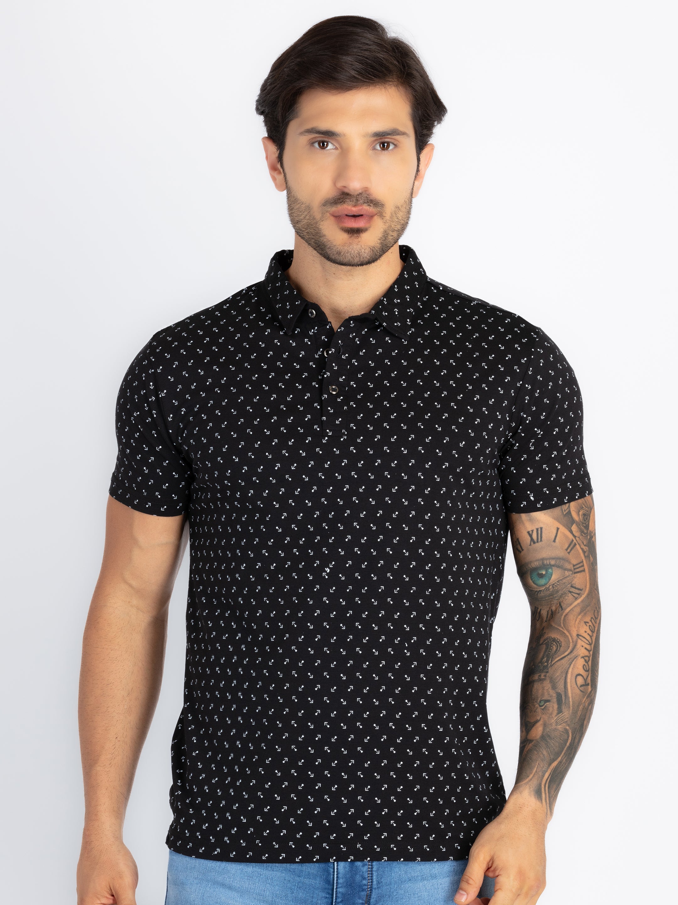 Status Quo |Men's Printed Polo T-shirt - S, M, L, XL, XXL Main image