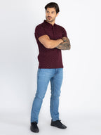 Mens All Over Printed Polo T-Shirt