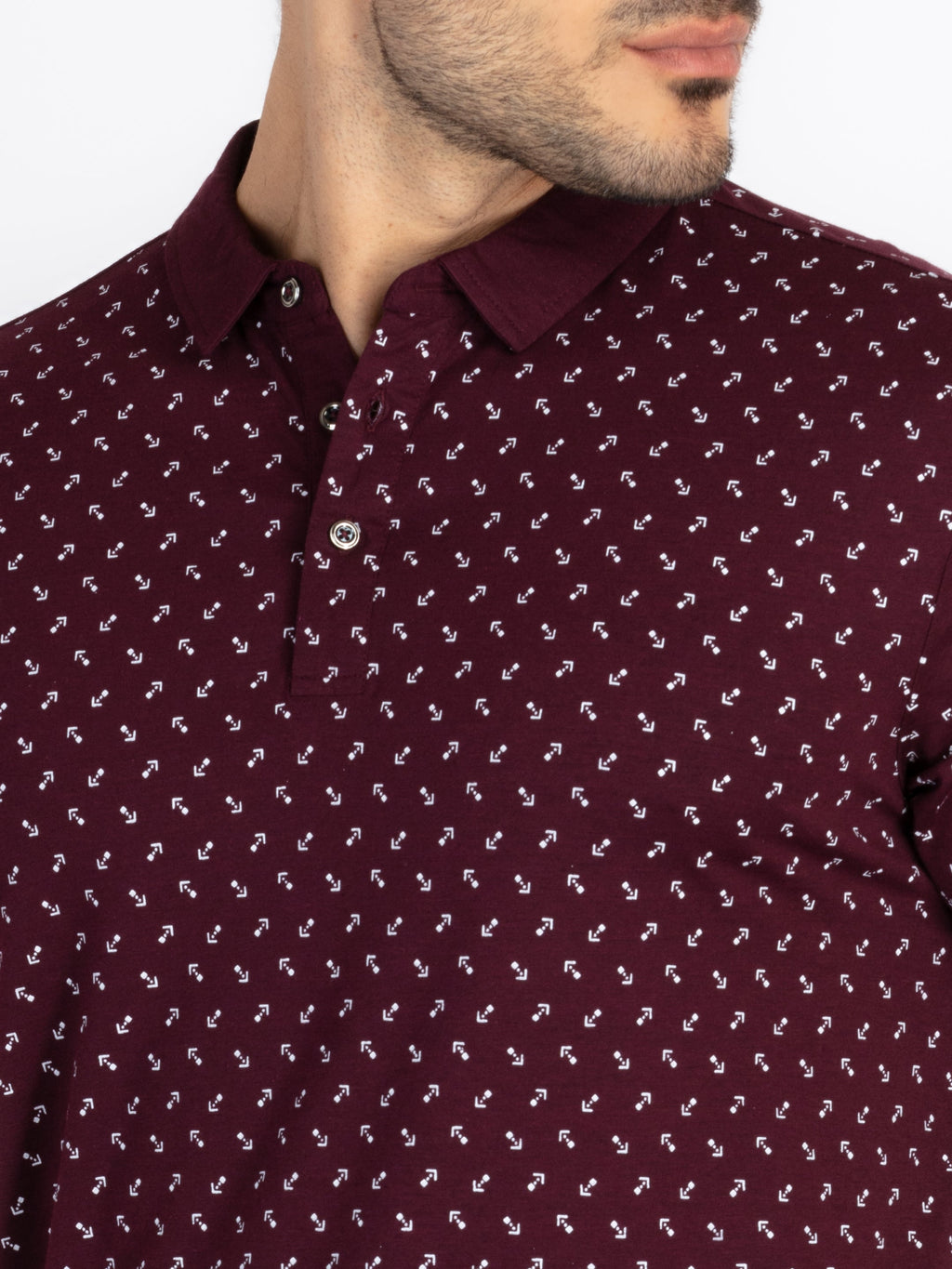 Mens All Over Printed Polo T-Shirt