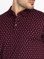 Mens All Over Printed Polo T-Shirt