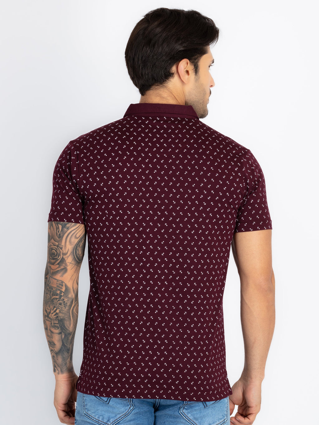 Mens All Over Printed Polo T-Shirt