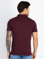 Mens All Over Printed Polo T-Shirt
