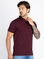 Mens All Over Printed Polo T-Shirt