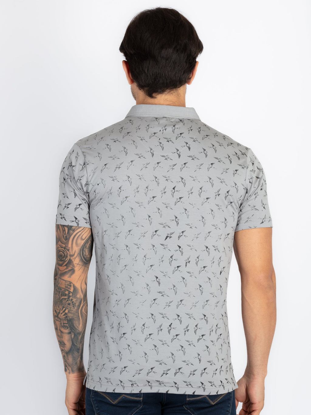 Men's All Over Printed Polo T-Shirt
