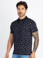 Men's All Over Printed Polo T-Shirt