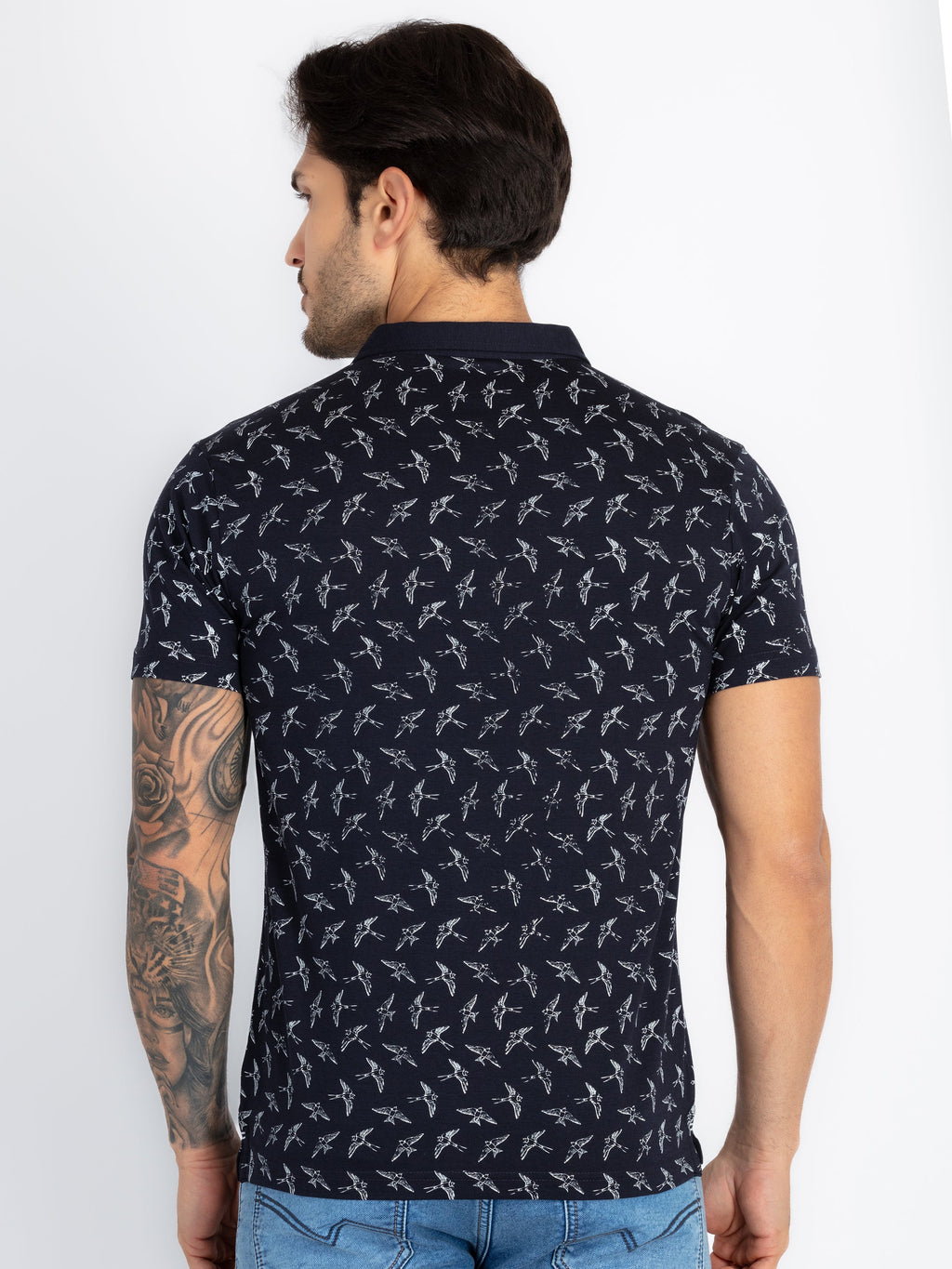Men's All Over Printed Polo T-Shirt
